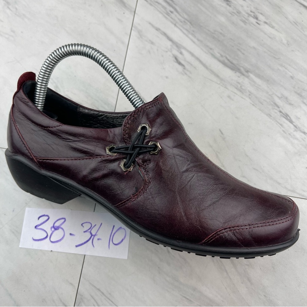 Romika Shoes Womens Citylight Loafers Comfort Burgundy Leather Slip On 38/7.5-8